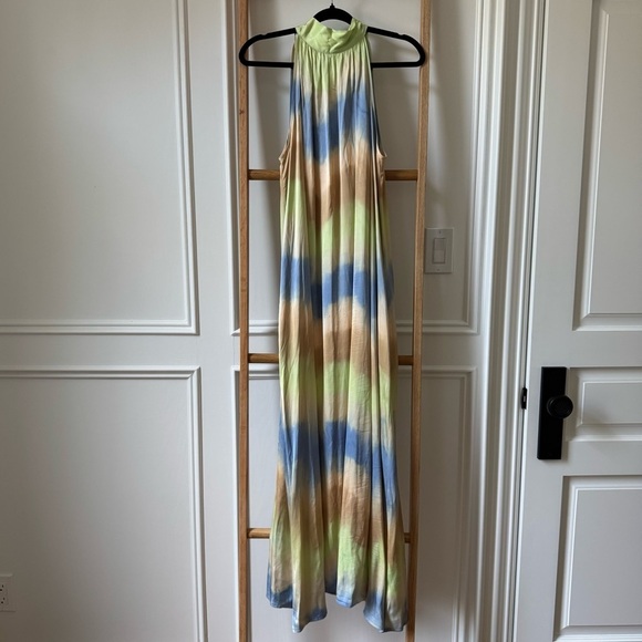 FRNCH Dresses & Skirts - FRNCH Paris Aubreya Tie-Dye Halter Maxi Dress - NWT - Size M